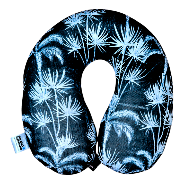 CUELLO MICROFIBRA - PALMERAS NEGRO